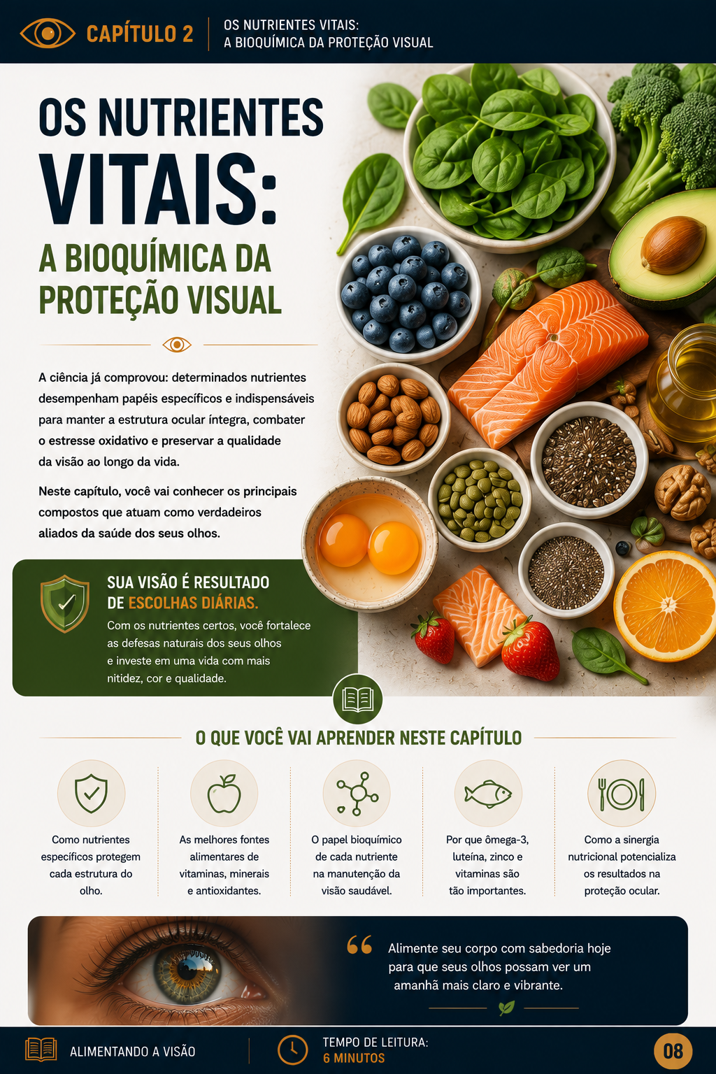 Página do ebook sobre nutrientes
